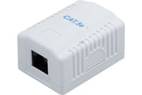 Boîtier mural 1 port RJ45 CAT 5e UTP