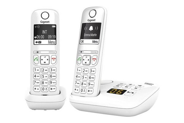 Gigaset AS690A DUO tél.DECT + REP - base + 2 combinés blancs