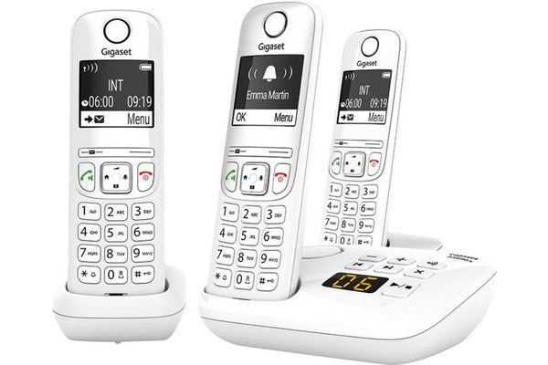 Gigaset AS690A TRIO tél. DECT+ REP - base +3 combinés blancs