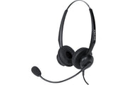 DACOMEX Micro-casque téléphone de bureau RJ9 perche flex anti-bruit 2 écouteurs