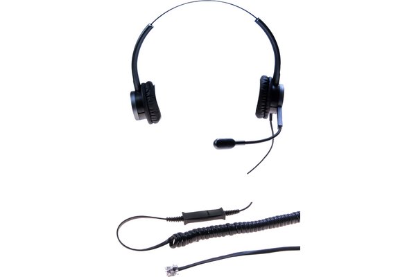 DACOMEX Perle - casque téléphone binaural micro Flex antibruit