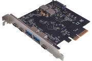 Carte contrôleur 3p USB-C + 2x USB-A /USB3.2 Gen2 en PCIe x4