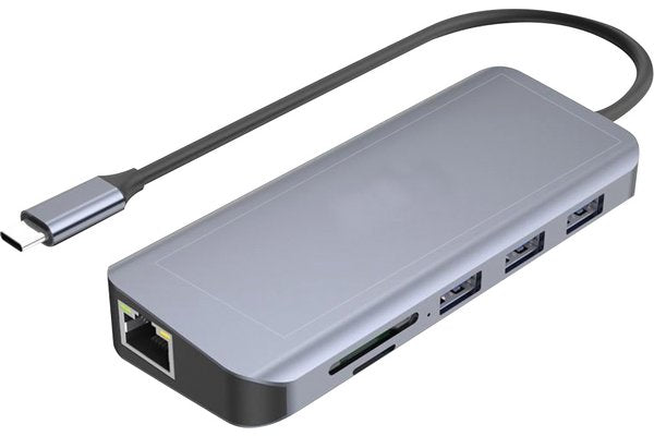Mini Dock USB-C HDMI-VGA-LAN-3 USB-A +SD USB-C+ PD 100W