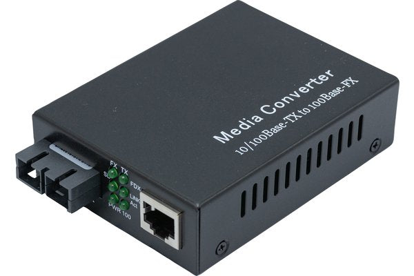 Convertisseur Fibre optique 100FX Monomode SC 25km vers RJ45 10/100