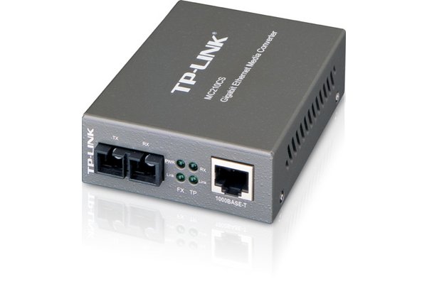 Convertisseur TP-Link RJ45 gigabit/fibre monomode 15Kms