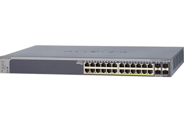 NETGEAR GS728TPP Switch Niv.2 24 ports Gigabit PoE+ 483W + 4SFP