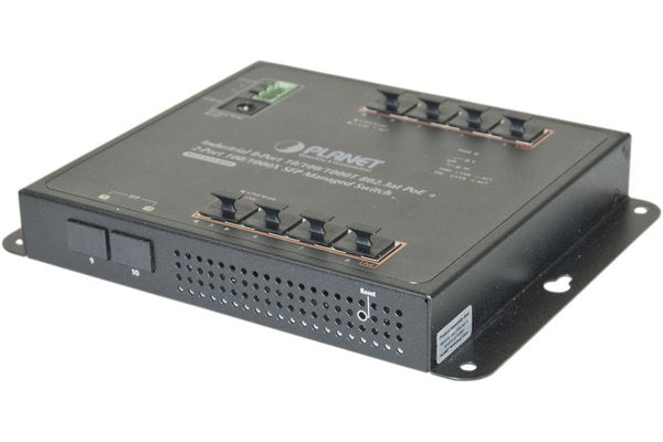 PLANET WGS-4215-8P2S commutateur réseau Géré Gigabit Ethernet (10/100/1000) Connexion Ethernet, supportant l'alimentation via ce port (PoE) Noir