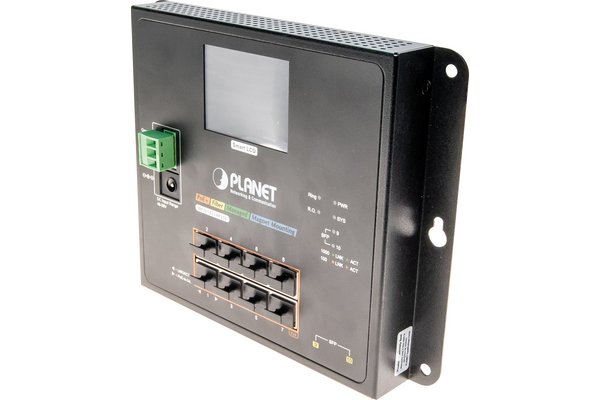 PLANET WGS-5225-8P2SV commutateur réseau Géré L2+/L4 Gigabit Ethernet (10/100/1000) Connexion Ethernet, supportant l'alimentation via ce port (PoE) Noir