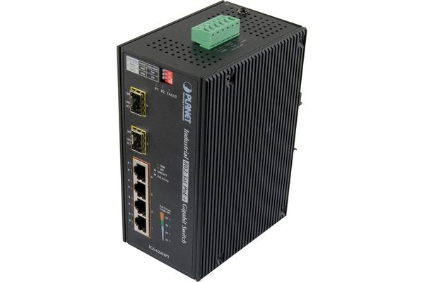 Planet IGS-624HPT sw.indust.4P Gigabit PoE+ & 2 SFP 1G/100FX