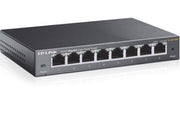 TP-LINK 8-Port Gigabit Easy Smart Switch 8 10/100/1000Mbps RJ45 ports MTU/Port/Tag-based VLAN QoS IGMP Snooping