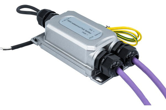 Séparateur Gigabit PoE++ 95W 2 Sorties - RJ45 + 2 fils 12 Volts 5A Etanche IP67