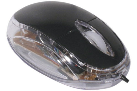 Mini souris optique lumineuse noire USB