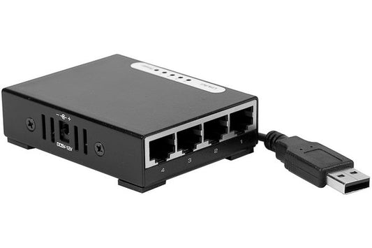 DEXLAN SWITCH 5P Gigabit ALIM USB + FIX. MAGNETIQUE
