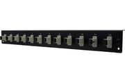 DEXLAN Façade équipée 12 SC UPC MM Simplex pour tiroir optique 1U