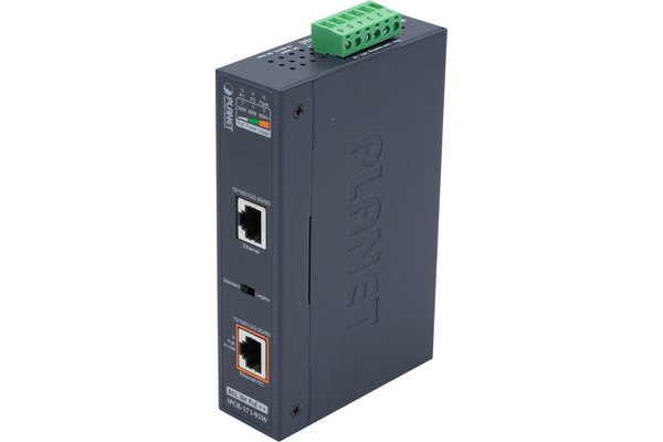 PLANET IPOE-171-95W commutateur réseau Gigabit Ethernet (10/100/1000) Connexion Ethernet, supportant l'alimentation via ce port (PoE) Bleu