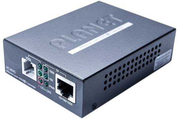 PLANET VC-231G convertisseur de support réseau 1000 Mbit/s Noir