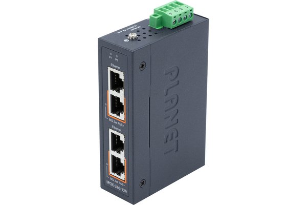 Planet IPOE-260-12V Commutateur Ethernet Gigabit PoE Montable sur Mur