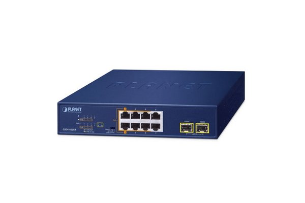 PLANET GSD-102UP Switch 10p Gigabit dont 4 PoE+ & 2 PoE++ 120W & 2 SFP