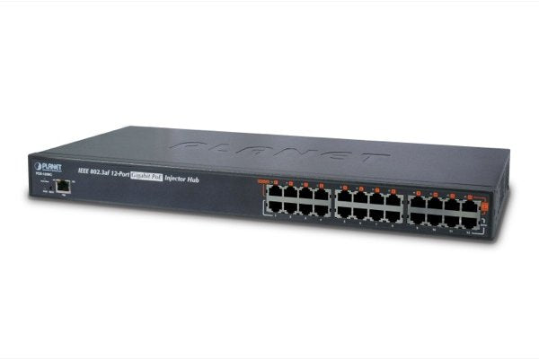 PLANET POE1200G commutateur réseau Géré Gigabit Ethernet (10/100/1000) Connexion Ethernet, supportant l'alimentation via ce port (PoE) 1U Bleu