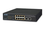 Planet GSD-1008HP switch 10" 10P gigabit dont 8 PoE+ 120W