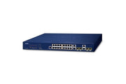 PLANET GS-4210-16P4C commutateur réseau Géré L2/L4 Gigabit Ethernet (10/100/1000) Connexion Ethernet, supportant l'alimentation via ce port (PoE) 1U Bleu