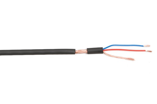 TESCA Microphone 2 x 0,22mm²  gaine noire
