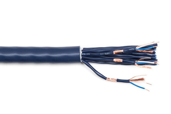 TESCA MAGNUM8022-Multipaires blindées P/P guipage 16x2x0,22mm bleu