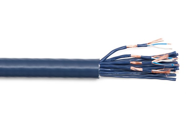 TESCA Multipaires blindées P/P guipage 24 x 2 x 0,22mm² gaine bleu