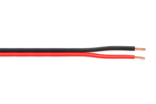 TESCA - BLACKRED - HP méplat 2 x 2,5mm² rouge/noir