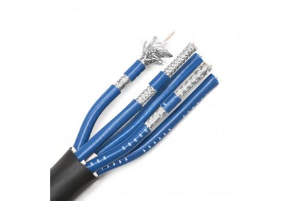 TESCA Cable avec 5 coaxiaux LINEA diam ext. 18,8 mm gaine noire