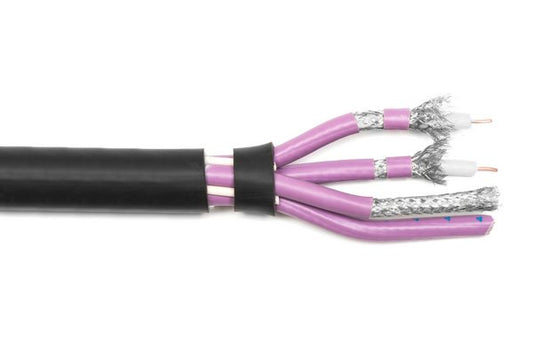 TESCA Cable avec 4 coaxiaux VOSTOK diam ext. 19,8 mm gaine noire
