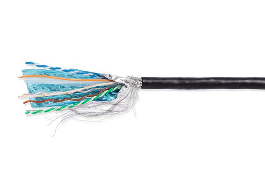 TESCA ALTILAN Câble CAT.6A SF/UTP TPE noir pour liaisons HDBaseT - 100M