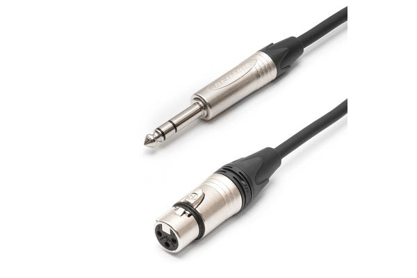 TESCA Cordon GENIUS XLR 3 femelle / jack stereo 6,35 NEUTRIK de 5m