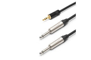 TESCA Cordon AMAZONE en jack 3,5 stereo / 2 jack 6,35 mono de 20m