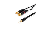 TESCA CORDON AMAZONE JACK 3,5 ST M / 2 RCA M DE 2M