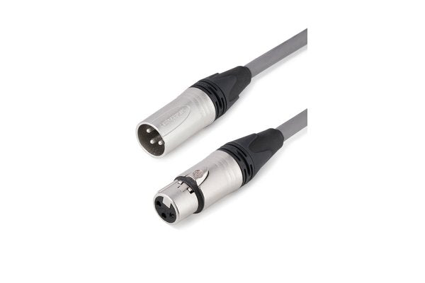 TESCA Cordon DMX ALTRO 4034 gris en XLR 3 m / f NEUTRIK de 30m