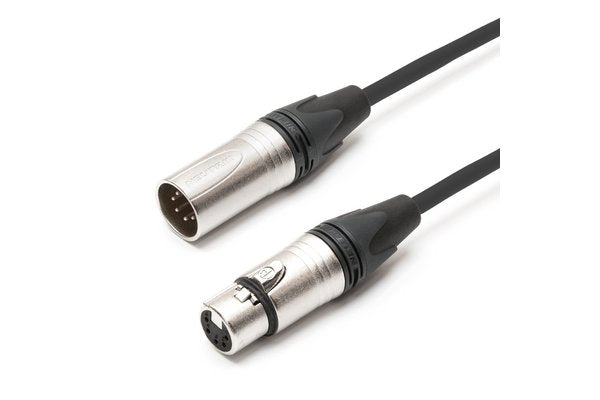 TESCA Cordon DMX ALTRO 4034 noir en XLR 5 m / f NEUTRIK de 5m