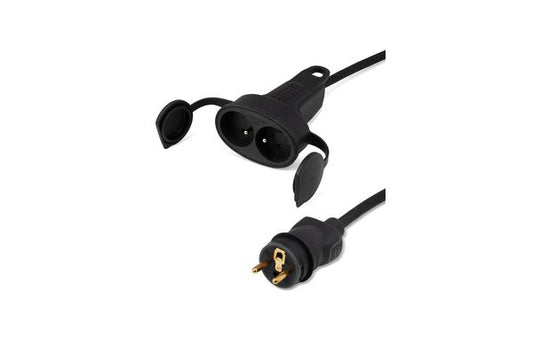 TESCA PROLONGATEUR H07RN-F 3G2,5 PRISES LEG Male / DOUBLES Femelle DE 3 M