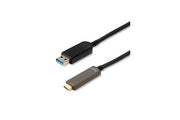 TESCA Cordon fibré USB 3 10Gb/s type A male (PC) / type C male (device) de 15m