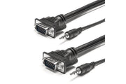 TESCA Cordon VGA + audio male / male faible diametre & tête compacte de 2m
