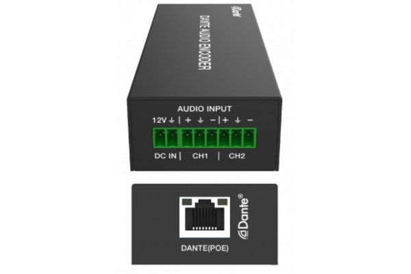 ALTIMIUM - Encodeur DANTE Audio Analogique 2 canaux avec PoE
