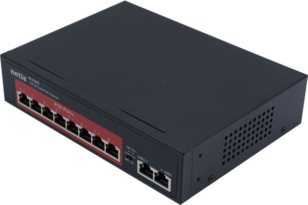STONET P110C Switch 10p 10/100 dont 8 PoE+
