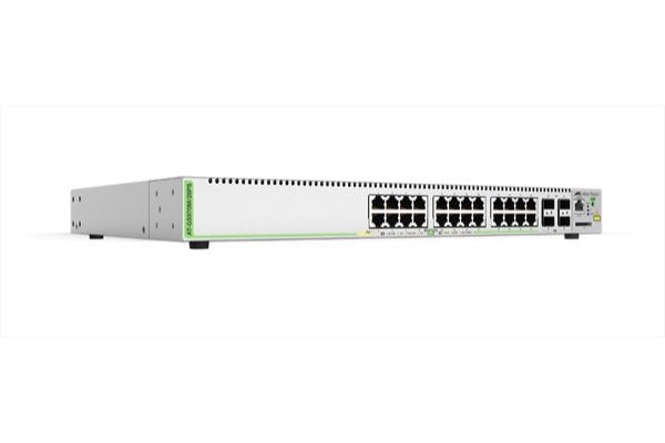Switch L2+, 24 x 10/100/1000Mb ps PoE+ 370W, 4SFP, 19P
