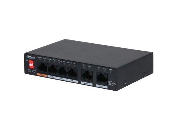 DAHUA- Switch 6 ports DH-PFS3006-4GT-60