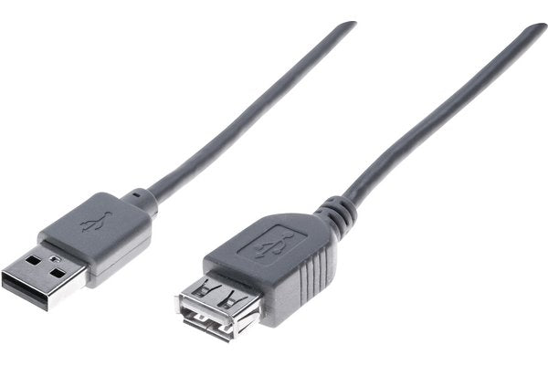 Rallonge éco USB 2.0 A / A grise - 1,0 m