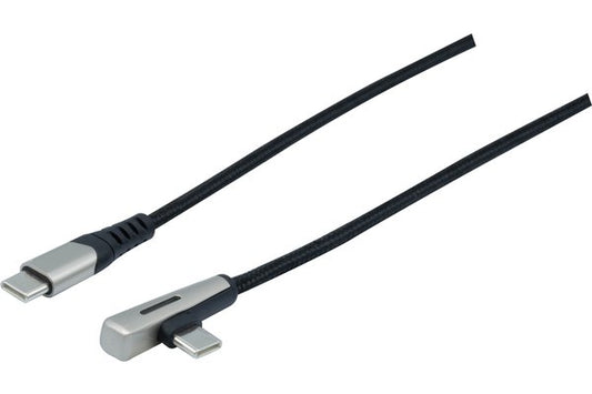 CORDON Type C -Type C coudé USB2.0 LED 60 W -2m
