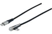 CORDON Type C -Type C coudé USB2.0 LED 60 W -2m