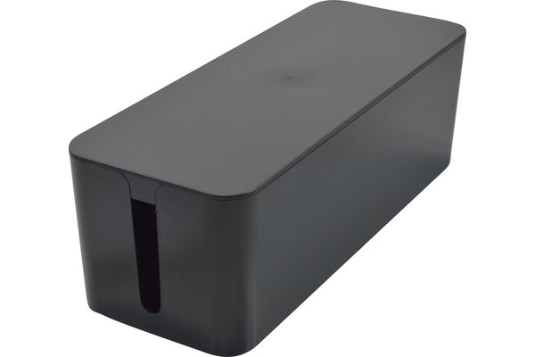 Grande boîte cache-multiprise - Noir