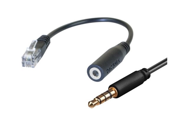 Dacomex adaptateur casque GSM jack pour téléphone de bureau