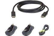 ATEN 2L-7D03UDPX4 câble kvm Noir